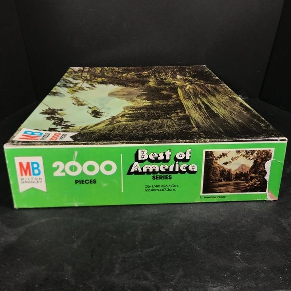 Yosemite Valley jigsaw puzzle 1981 New 2000 Piece sealed Vintage Best of America - Picture 7 of 7